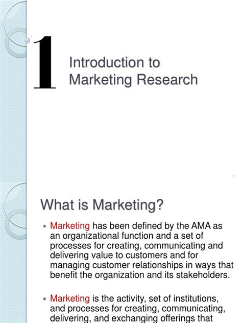 Chapter 1 Introduction To Marketing Research Pdf Marketing