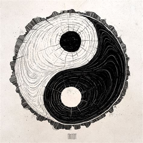 Yin Yang Art Print by NikKor - X-Small Tatuaje Ying Yang, Ying Yang ...