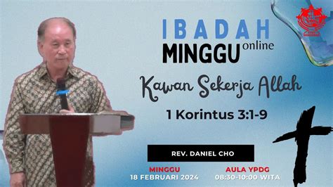 Kawan Sekerja Allah Korintus Rev Daniel Cho Youtube