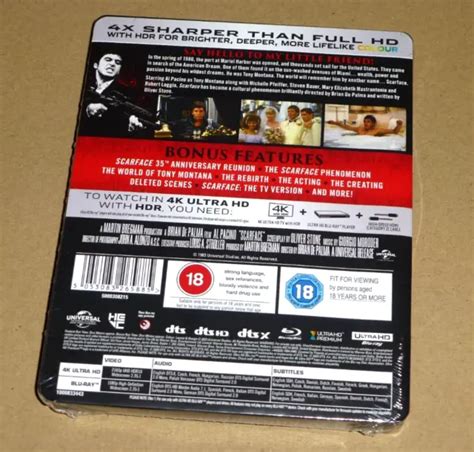 Scarface K Uhd Blu Ray Uk Steelbook Th Annivers Limited Edition