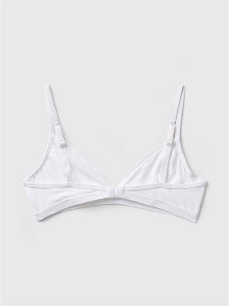 Super Stretch Triangle Bra White Benetton