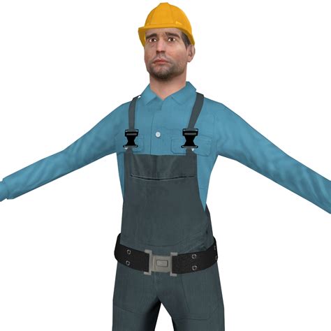 PAQUETE Worker C LOD1 Modelo 3D 149 Fbx Obj Max Free3D