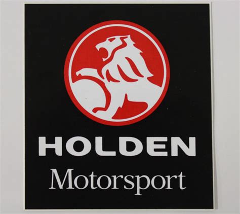 Holden Motor Sport Decal Sticker Black Holden Motor Sports