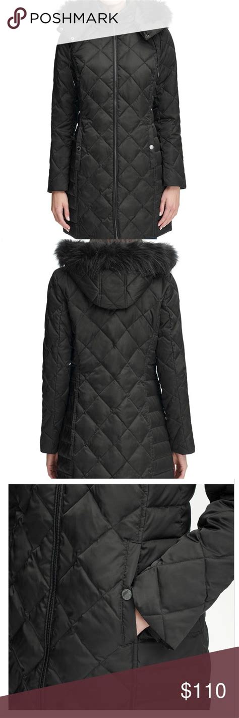 Kenneth Cole Reaction Black Down Puffer Coat