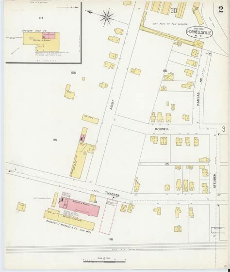 Image 2 Of Sanborn Fire Insurance Map From Hornell Steuben County New