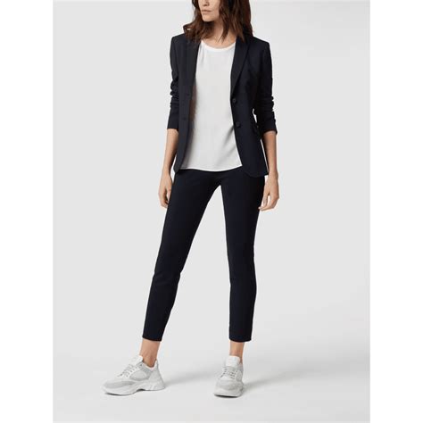 Boss Blazer Aus Schurwolle Mit Stretch Anteil Marineblau Online