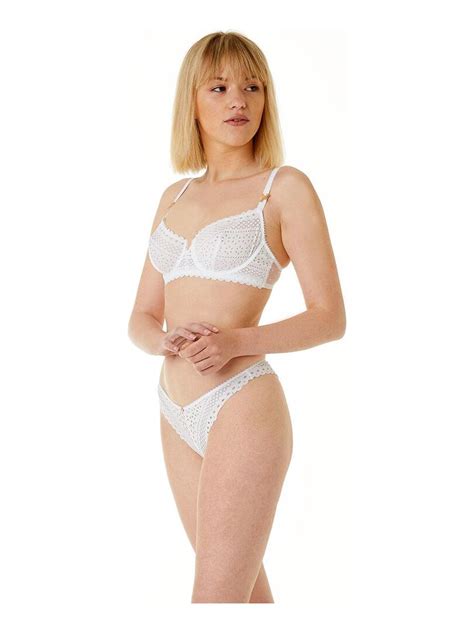 Tanga Br Silien Instinct Brigitte Bardot Lingerie Blanc Kiabi