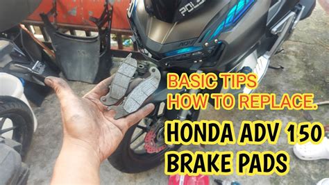 Honda Adv 150 Brake Pad Replacement Pano Mag Palit Ng Brakepads Ng