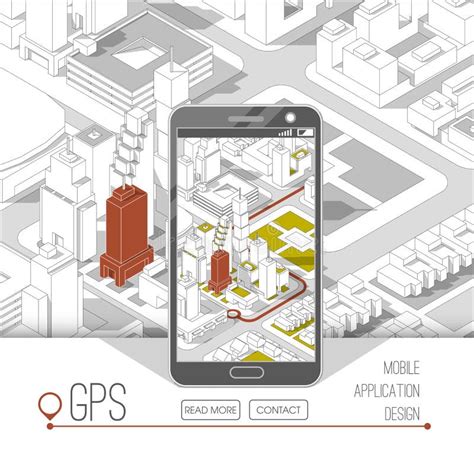 Mobile Gps And Tracking Concept Location Track App On Touchscreen