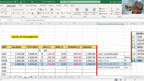 Como Calcular Folha De Pagamento No Excel