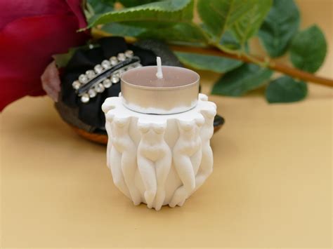 Tealight Holder Candle Holder Nude Naked Women Torso Etsy
