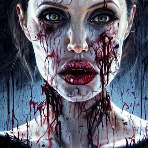 Angelina Jolie Zombie Art Stable Diffusion Ajarn Spencer