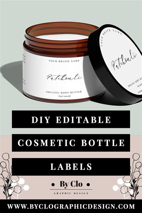 Editable Skin Care Label Template