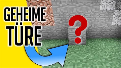 Wie Baut Man Eine Geheimt R In Minecraft Minecraft Geheime T R Bauen