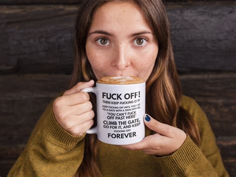 Fuck Mug Funny Fuck Off Coffee Mug Rude Inappropriate Tea Cup Funny