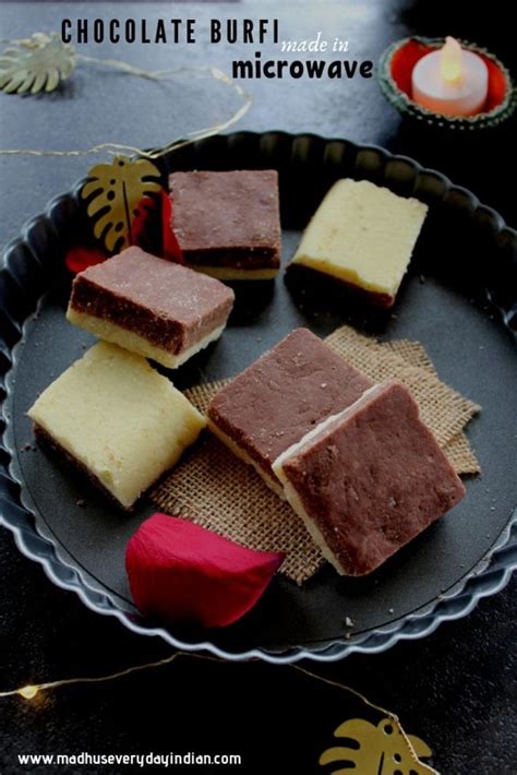 Chocolate Burfi Recipe With Milk Powder Done In Microwave