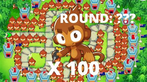 HOW LONG WILL 100 DART MONKEYS SURVIVE BTD6 100 DART MONKEYS VS 1