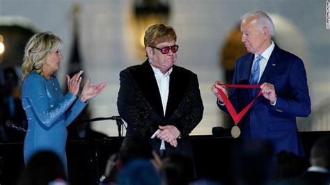 [politics] Biden Surprises Elton John With National Humanities Medal At