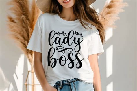 Lady Boss Svg Design Graphic By Merchtrends Svg Creative Fabrica