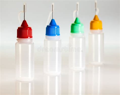 Set of Small Plastic Sample Bottles for Liquids Stock Image - Image of ...