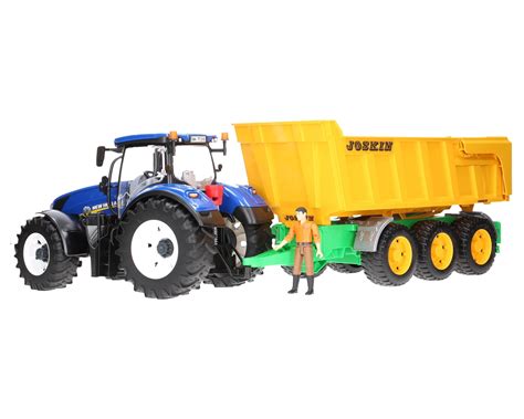 Zestaw Bruder Traktor New Holland Przyczepa Z Wywrotem Joskin