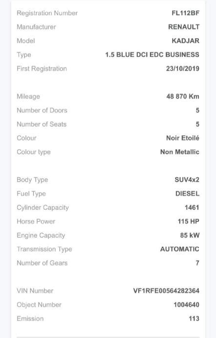 Renault Kadjar DCi 115 Automatic 2019 God