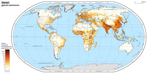 Rozmieszczenie Ludno Ci Wiata Geografia Pl