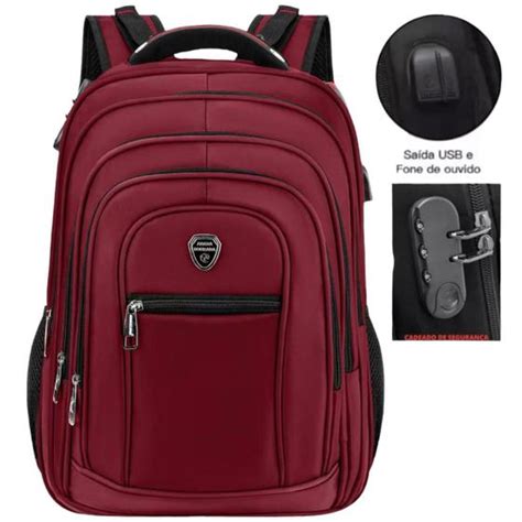 Mochila Masculina Grande Reforçada D Viagem Impermeável Noitebook