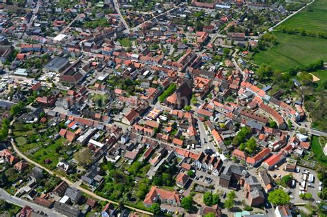 Osterburg Altmark Von Oben Stadtansicht Vom Innenstadtbereich In