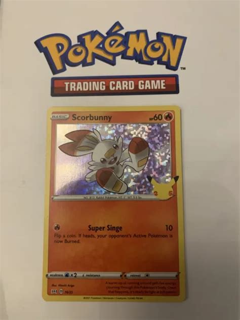 SCORBUNNY 16 25 HOLO Pokemon 25th Anniversary McDonalds 2021 EUR 2 03