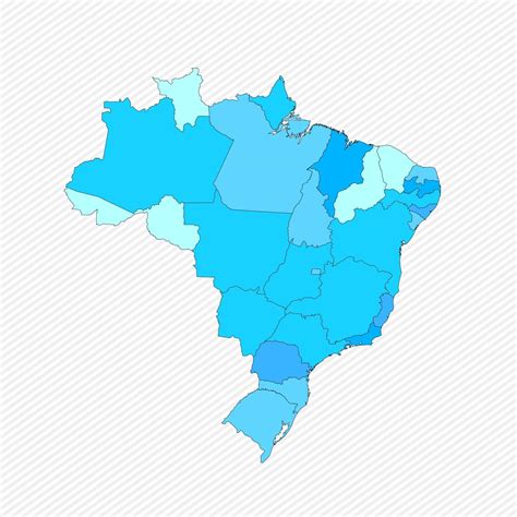 Mapa Detalhado Do Brasil Estados 2209230 Vetor No Vecteezy