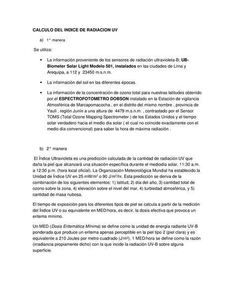 DOCX Calculo Del Indice De Radiacion Uv DOKUMEN TIPS