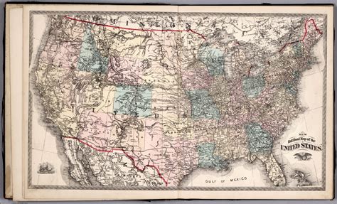 New Railroad Map Of The United States David Rumsey Historical Map Collection