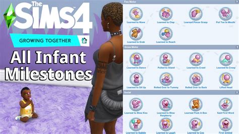 All Infant Milestones In The Sims 4 Growing Together YouTube