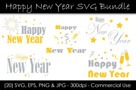 Happy New Year Graphics - Vector Art By gjsart | TheHungryJPEG