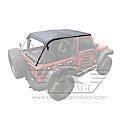 Rampage Frameless Soft Top Kit Sailcloth Black Diamond With Tinted