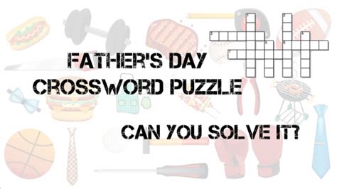 Father S Day Crossword Puzzle HM Media SermonSpice