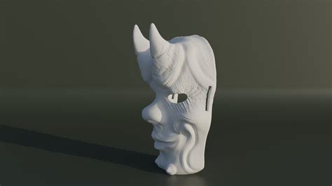 3D Model Devil Cosplay Mask Demon Face Mask - TurboSquid 2063155