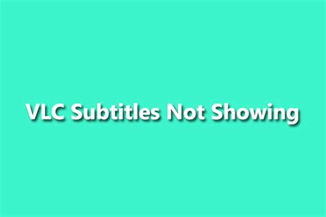 The Definitive Guide To VLC Subtitles Not Showing Problems