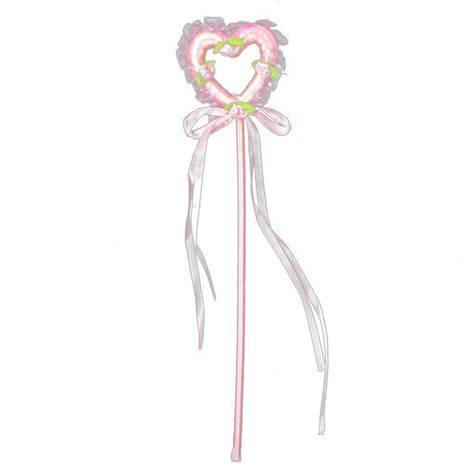 Heart Wand Kids Girl Magical Sceptre Birthday Party Costume Fairy Angel