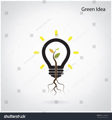Green Initiative Concept Tree Green Idea Stock Vector (Royalty Free