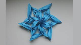 How To Make A 3D Paper Snowflake. Origami / Kirigami (DIY) | Doovi