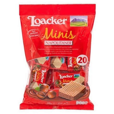 Loacker Mini Mini Minis Wafer Hazelnut Napolitaner 200G Shopee Singapore