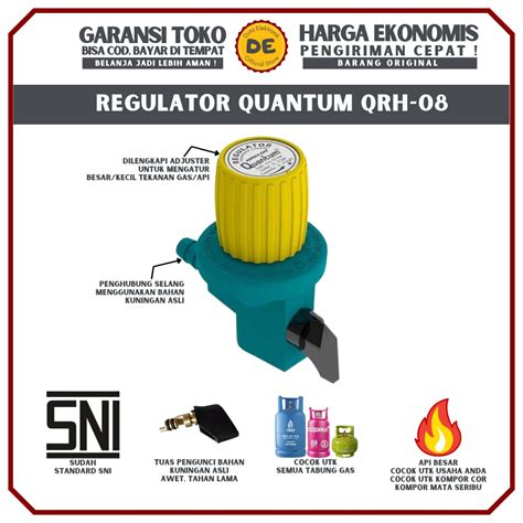 Regulator Gas Tekanan Tinggi Quantum Non Meter QRH 08 Regulator