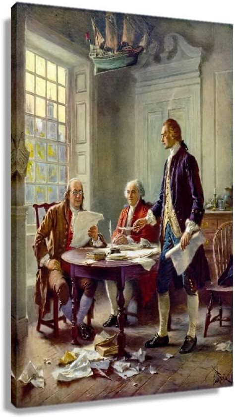 Aaroca The Declaration Of Independence Unframed Wall Decor Posters