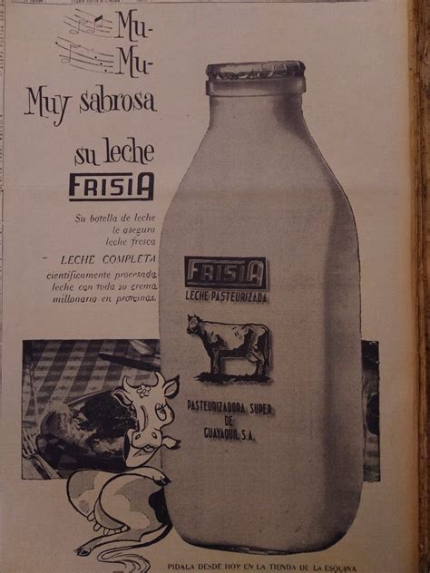 Antonio Ubilla On Twitter Aviso De Leche Frisia En 1965 De