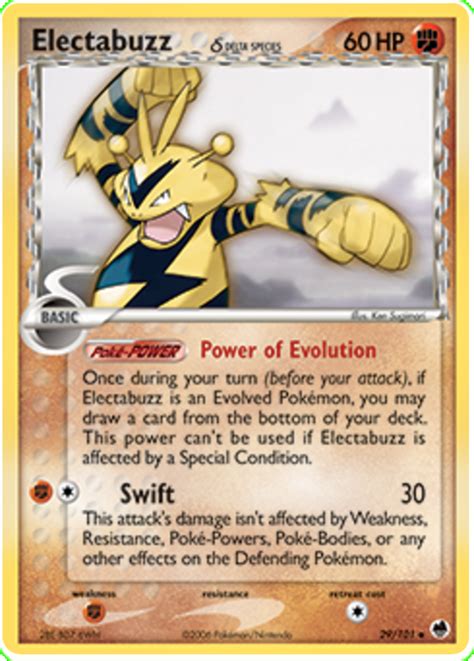 Electabuzz Delta Species Ex Dragon Frontiers Pok Mon Karty