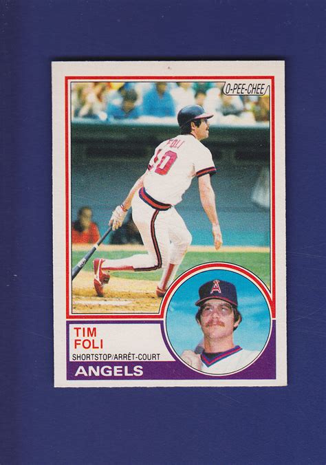 Tim Foli O Pee Chee Opc Mlb Baseball Exmt California Angels