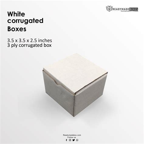 Cardboard Single Wall 3 Ply White Corrugated Box For Pharmaceutical