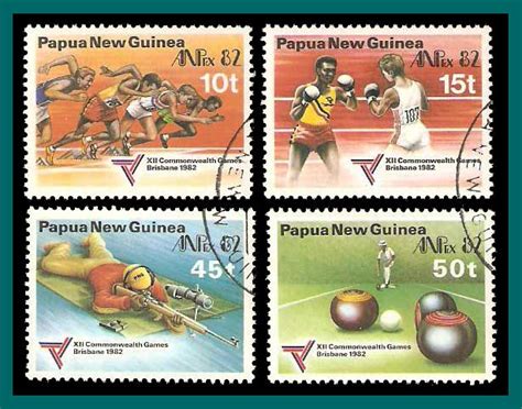 Papua New Guinea Stamps 1982 Commonwealth Games Used